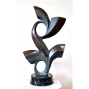 y14037-銅雕系列- 抽象銅雕 - 希望之花銅雕希望之花